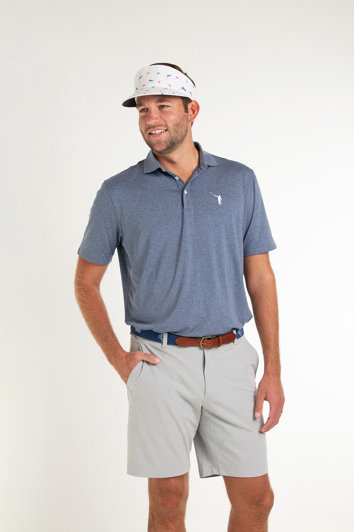 NLU Performance Polo | Dusty Blue