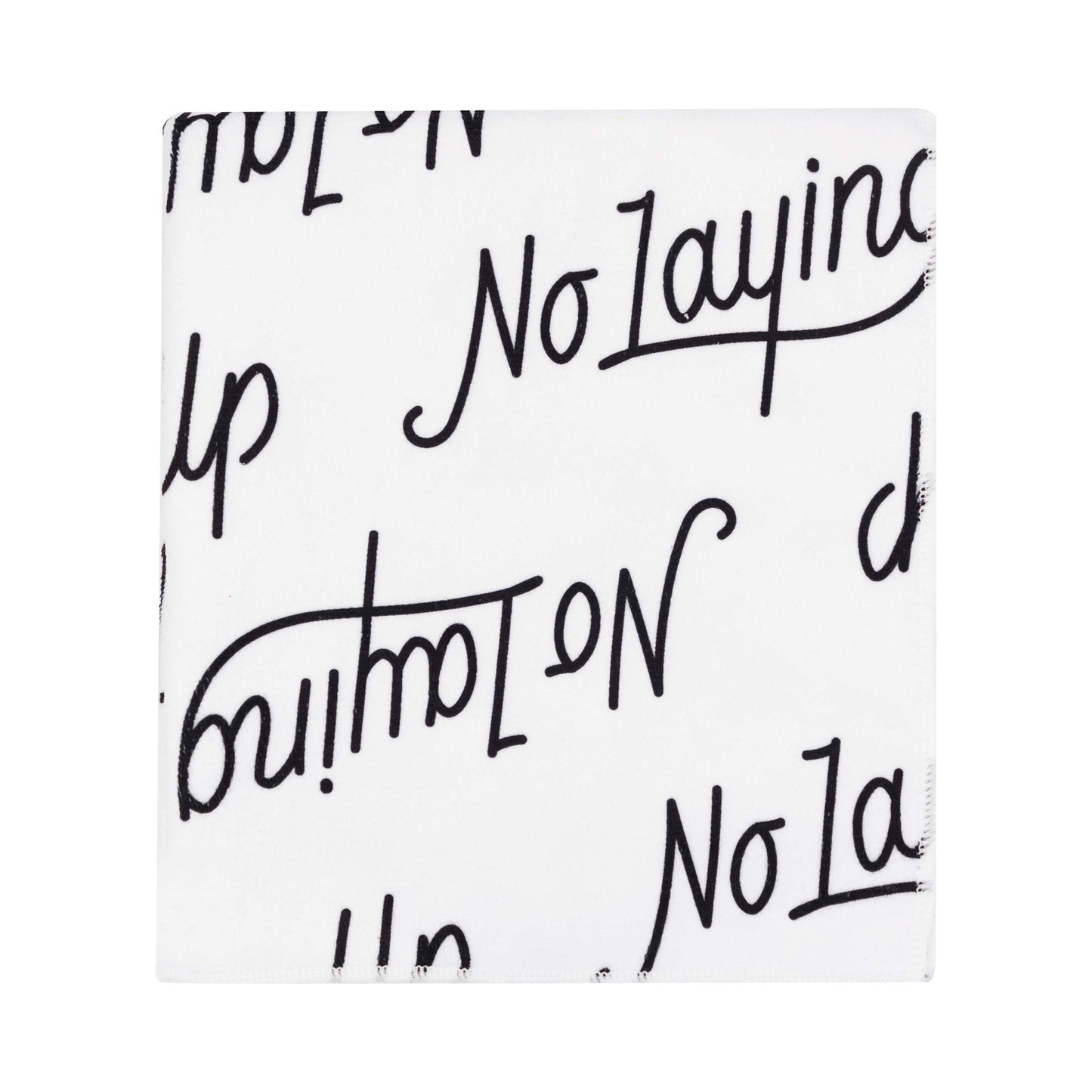 No Laying Up Modern Script Logo Towel | Black