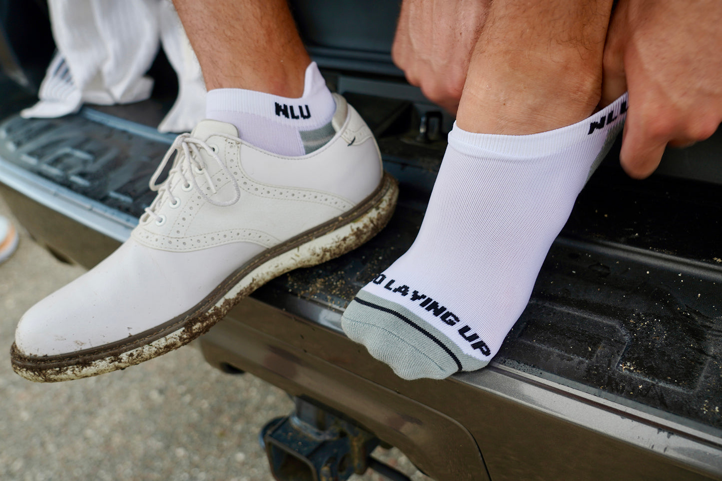 2022 No Laying Up Socks | White (2 pairs)