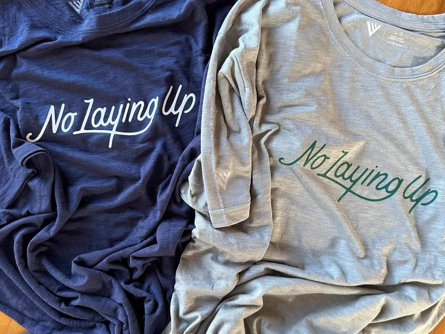 NLU Modern Script T-Shirt by Levelwear | Pebble Grey
