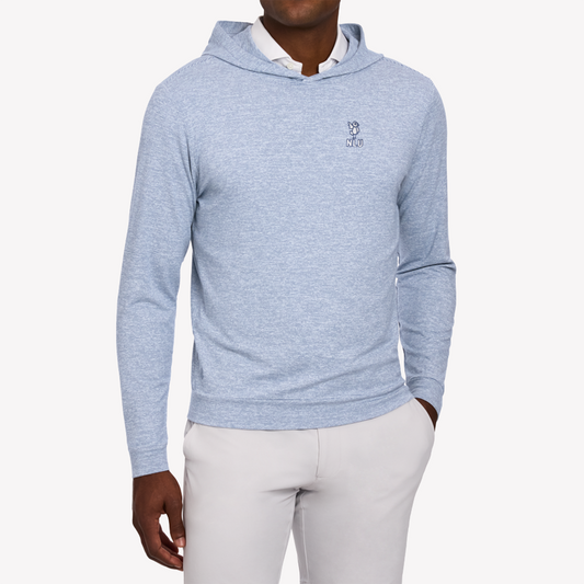 NLU x H&B Hamilton Hoodie | Heathered Pacific Blue