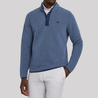 NLu x H&B Sullivan Pullover | Heathered Pacific Blue
