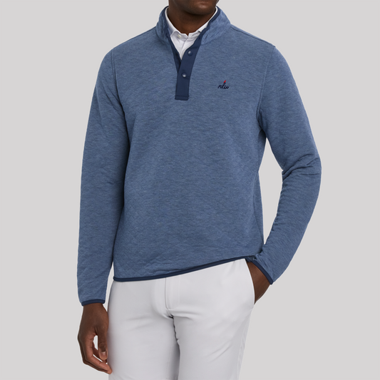 NLu x H&B Sullivan Pullover | Heathered Pacific Blue