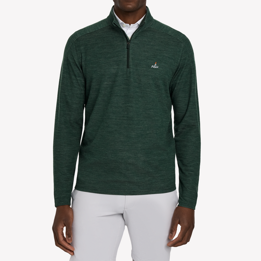 NLU x H&B Coyne Wool Blend Pullover | Heathered Cypress
