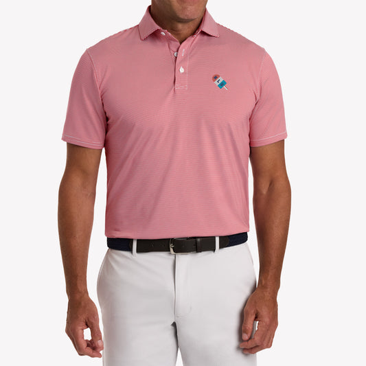 NLU x H&B Perkins Polo | Liberty Red w/ Popsicle