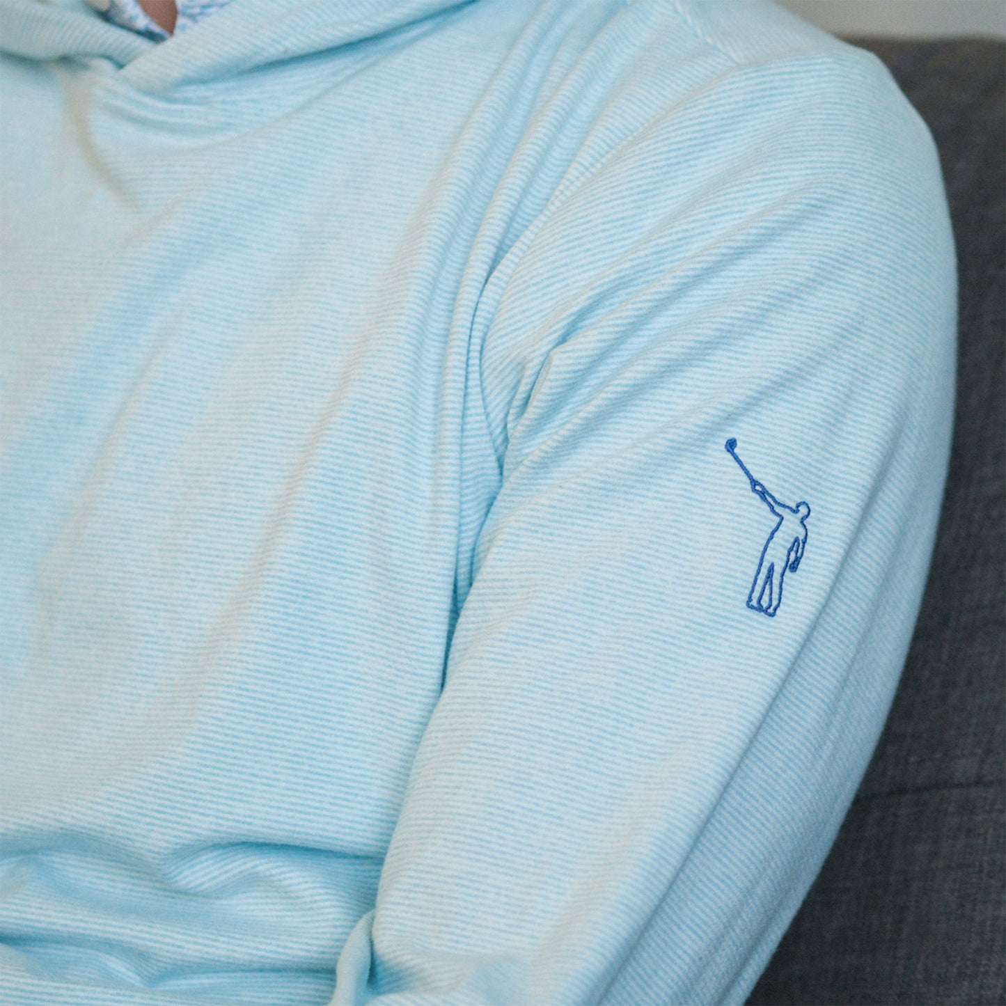 NLU x H&B Hamilton Hoodie | Heathered Harbor & White