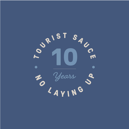 No Laying Up 10 Years of Tourist Sauce Long Sleeve T-shirt | Midnight