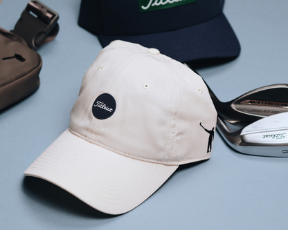 No Laying Up x Titleist Montauk Lightweight Hat | Cream & Navy