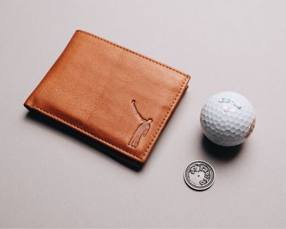 NLU x Winston Collection Pass Case Leather Wallet | Tan