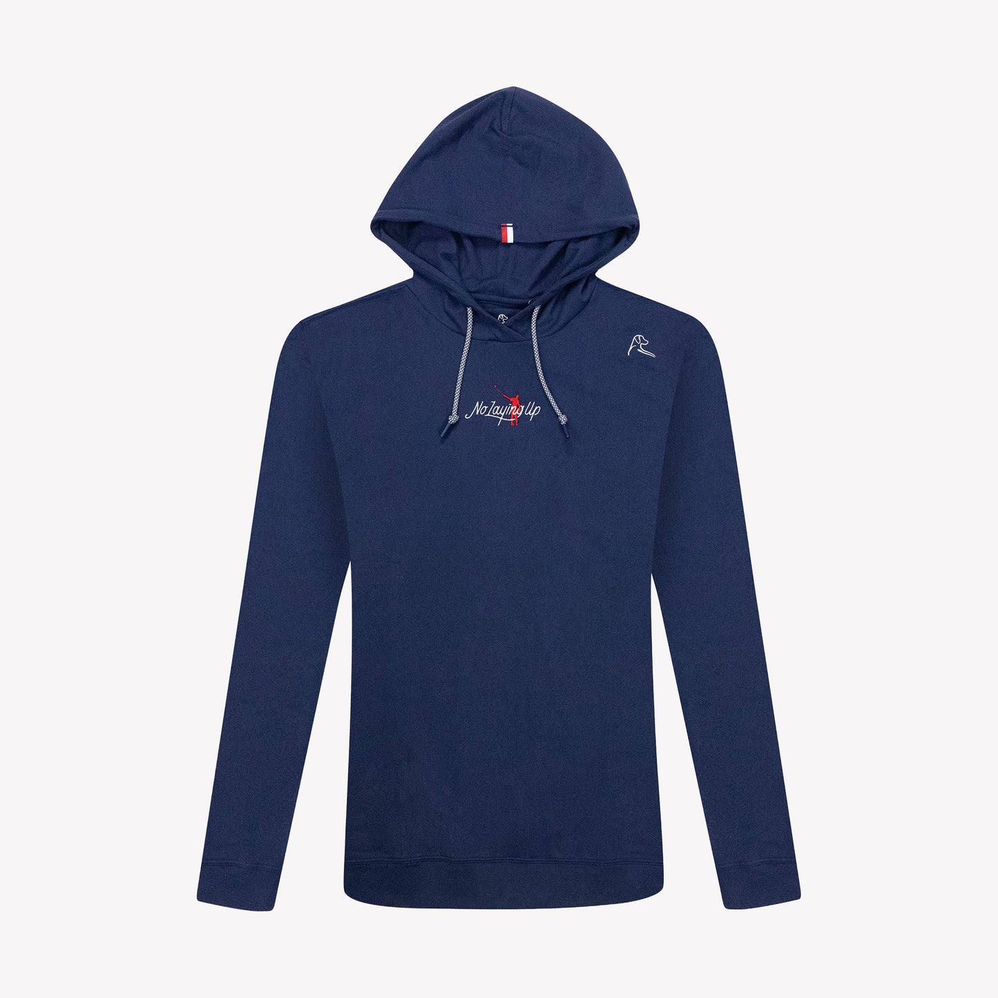 NLU x Rhoback Hoodie | Heathered Navy w/ Lock Up Logo
