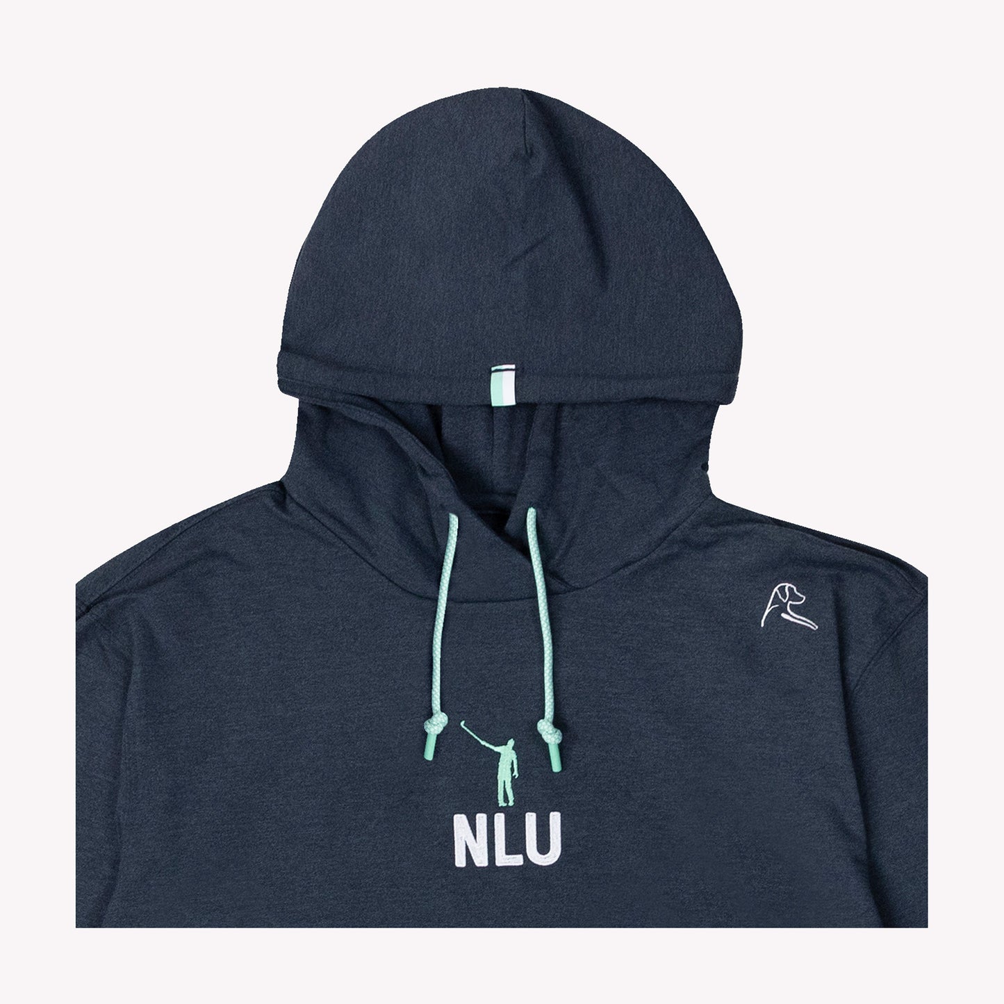 NLU x Rhoback Hesi Hoodie | Heathered Postgame Grey