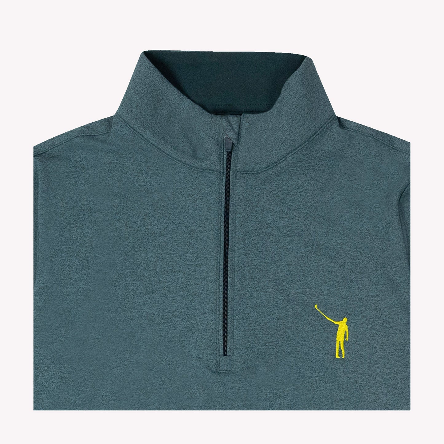 NLU x Rhoback Women's First Major Quarter Zip | Ponderosa Green & Yellow