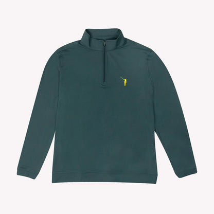NLU x Rhoback First Major Quarter Zip | Ponderosa Green & Yellow