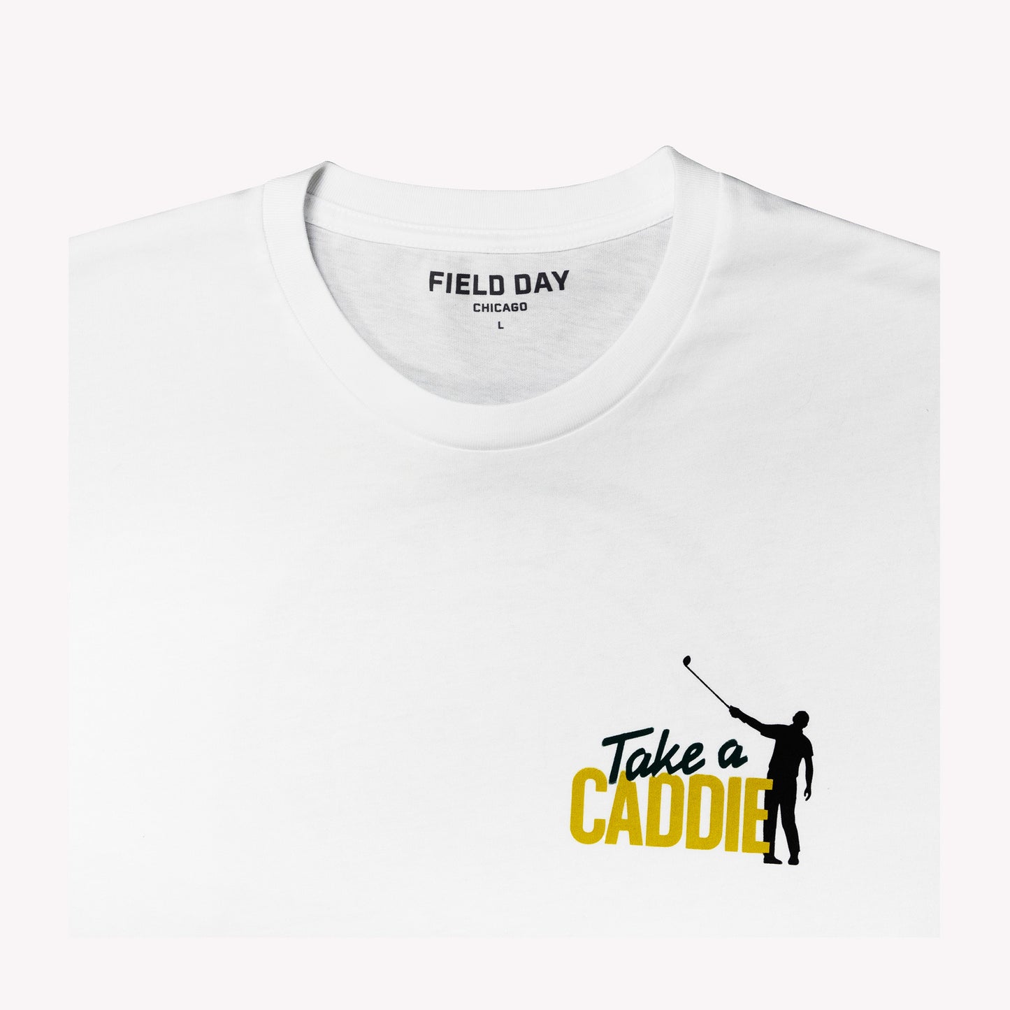NLU x Field Day & WGA Take A Caddie T-shirt | White
