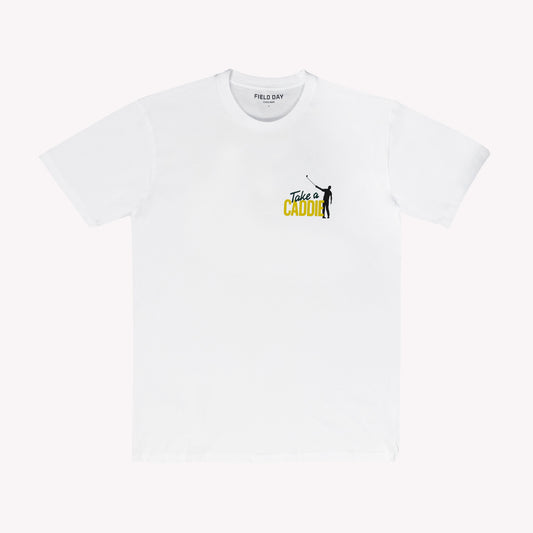 NLU x Field Day & WGA Take A Caddie T-shirt | White
