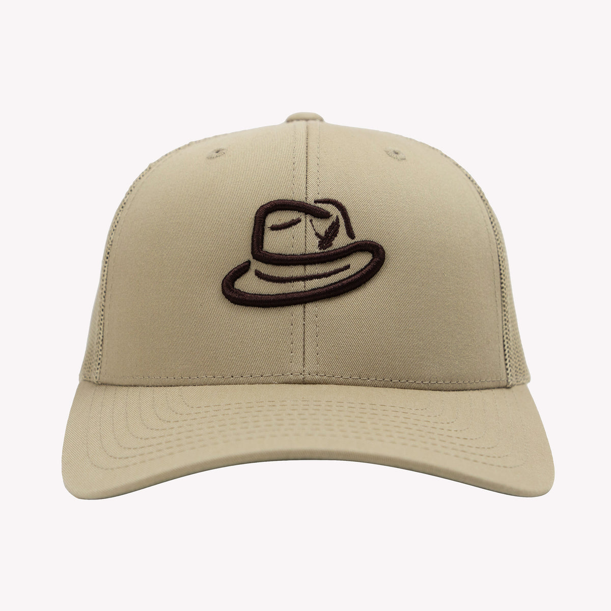 No Laying Up Fedora Five Trucker Hat | Khaki