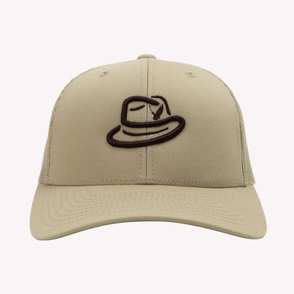 No Laying Up Fedora Five Trucker Hat | Khaki