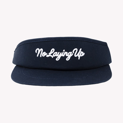 No Laying Up Script Tour Visor | Navy w/ No Laying Up Script