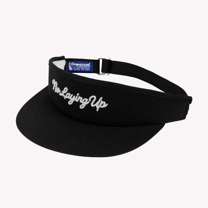 No Laying Up Script Tour Visor | Black w/ No Laying Up Script
