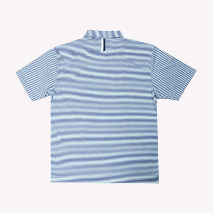 NLU x Rhoback The Barts Performance Polo | Coastal Blue & Antigua Green
