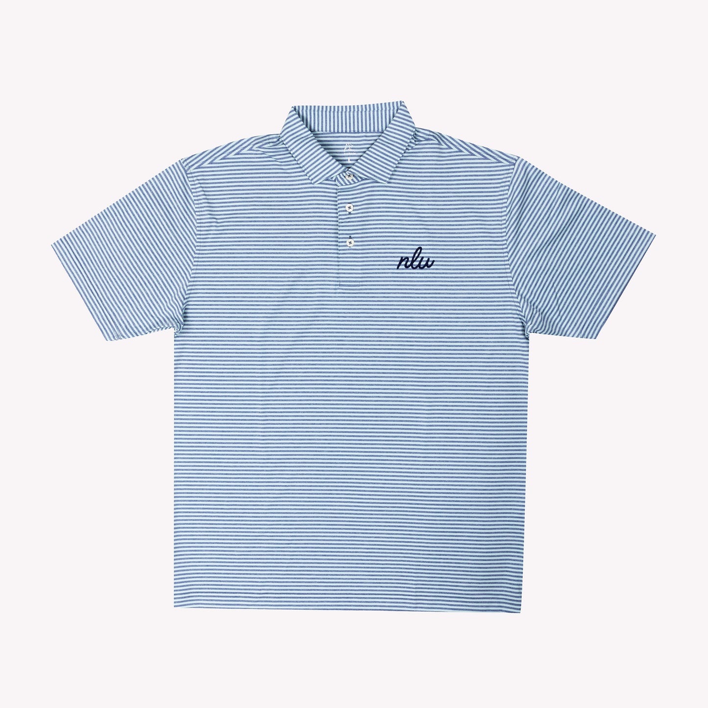 NLU x Rhoback The Barts Performance Polo | Coastal Blue & Antigua Green