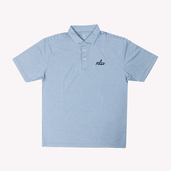 NLU x Rhoback The Barts Performance Polo | Coastal Blue & Antigua