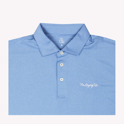 NLU x Rhoback Heathered Performance Polo | Potomac Blue