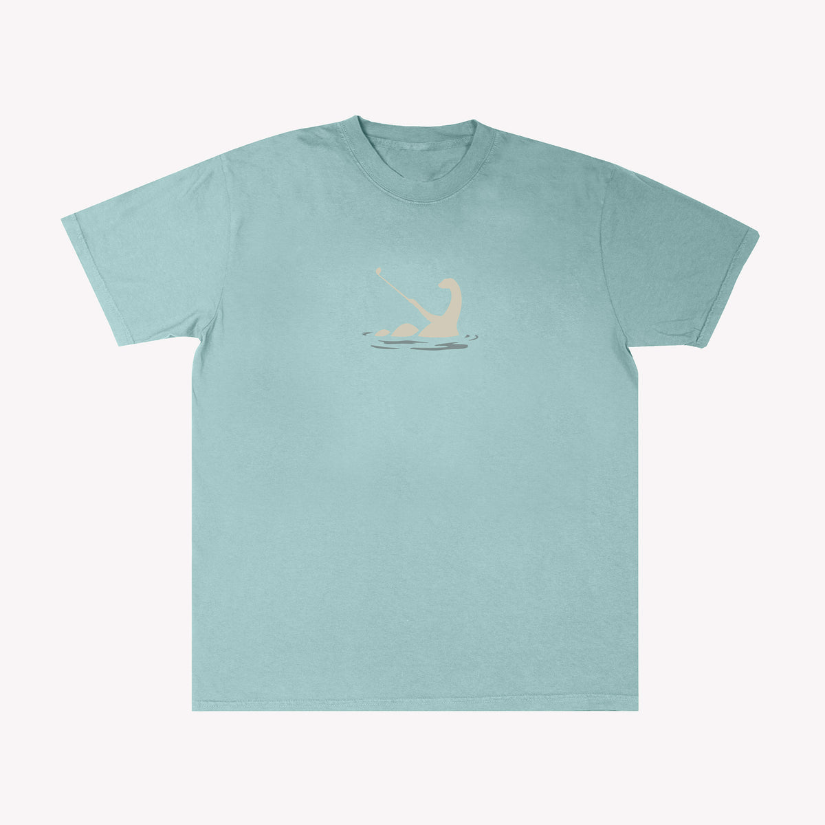 No Laying Up Wayward Nessie Tourist Sauce 10 T-shirt | Seafoam