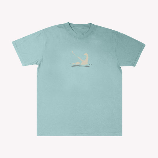 No Laying Up Wayward Nessie Tourist Sauce 10 T-shirt | Seafoam