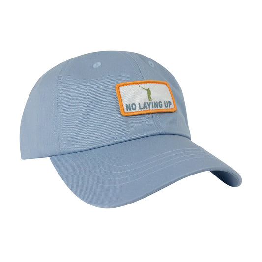 No Laying Up Dad Hat | Light Blue w/ White, Green, & Light Blue Patch