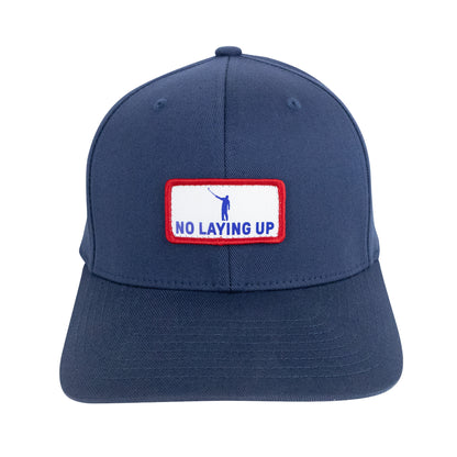 No Laying Up Patch Hat | Navy FlexFit w/ Red, White & Blue Patch