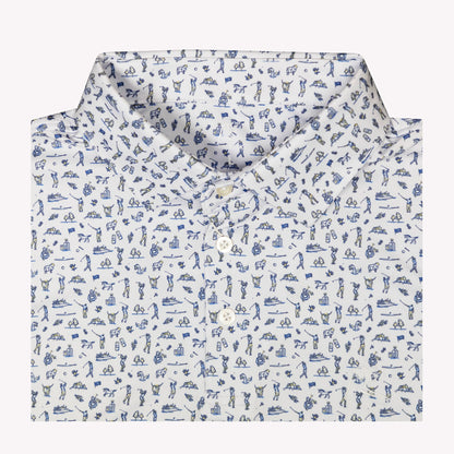 NLU x Rhoback Performance Polo | Tourist Sauce Season 10 Scotland: Islands & Highlands