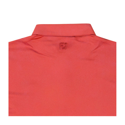 NLU x FJ Solid Lisle Polo | Nantucket Red (Traditional Fit)