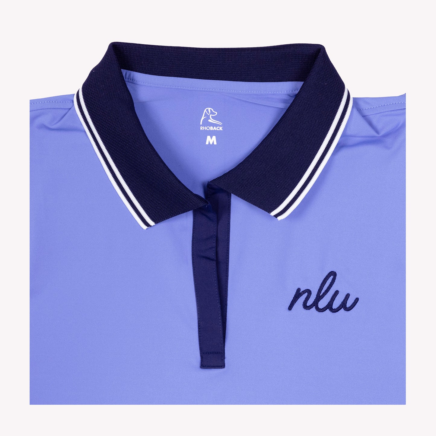 NLU x Rhoback Ladies Brooke Sleeveless Polo | Lavender Blue