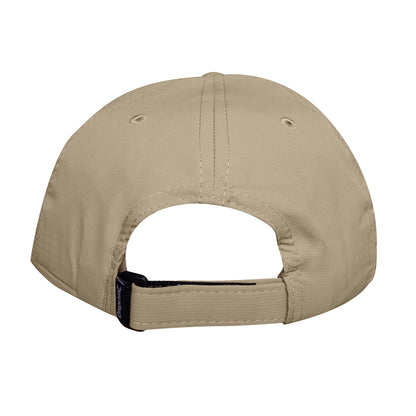 The No Laying Up XL Performance Hat | Khaki w/ Summer Blue Wayward Drive