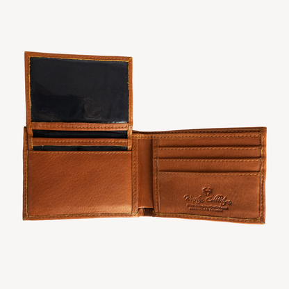 NLU x Winston Collection Pass Case Leather Wallet | Tan