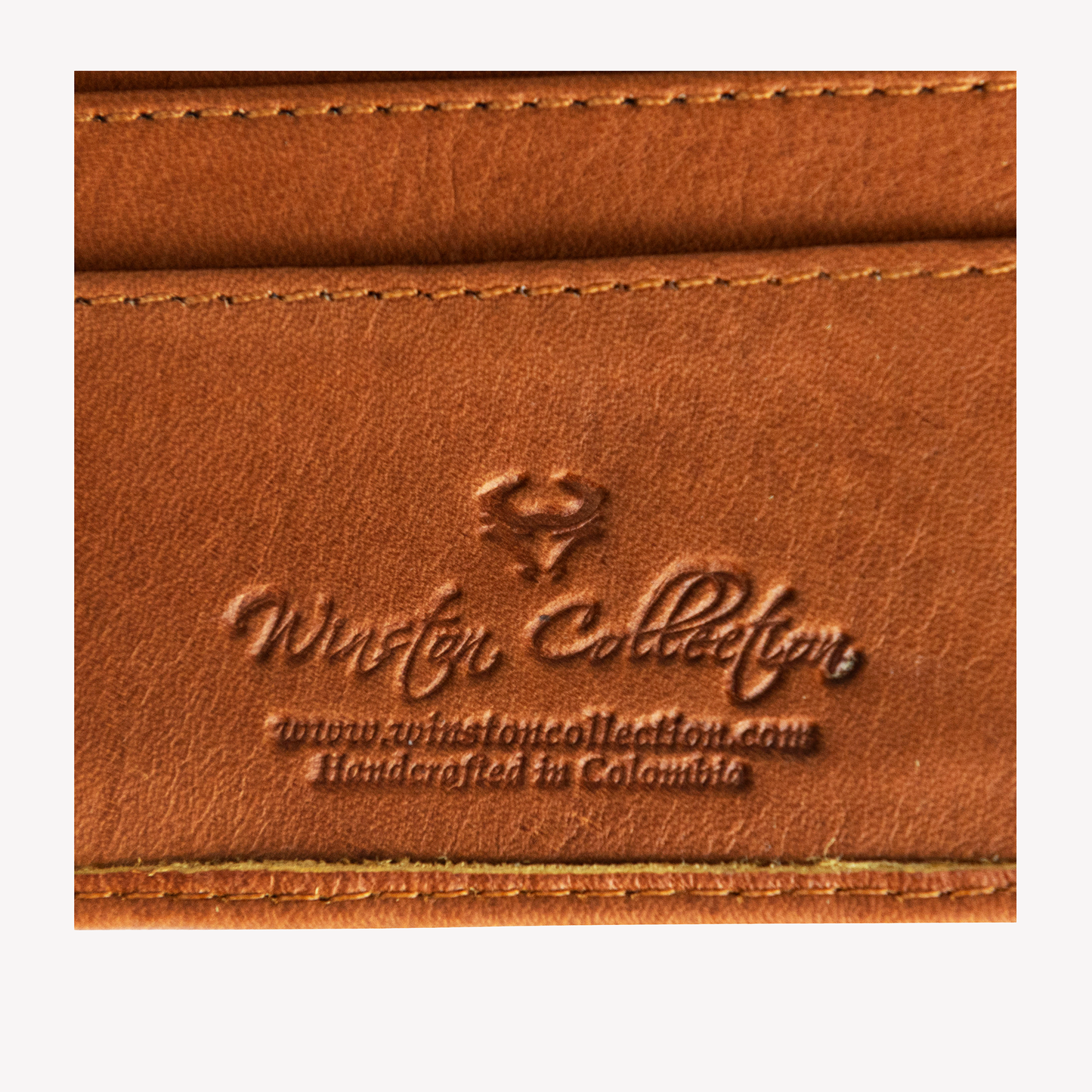 NLU x Winston Collection Pass Case Leather Wallet | Tan