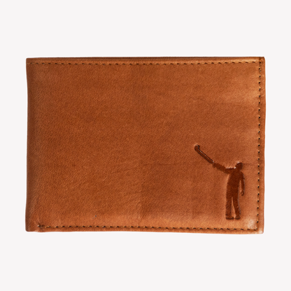 NLU x Winston Collection Pass Case Leather Wallet | Tan