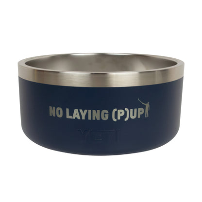 NLU x YETI 4 Cup No Laying (P)up Dog Bowl | Navy