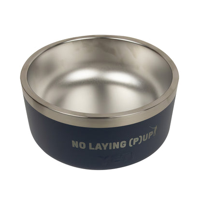 NLU x YETI 4 Cup No Laying (P)up Dog Bowl | Navy