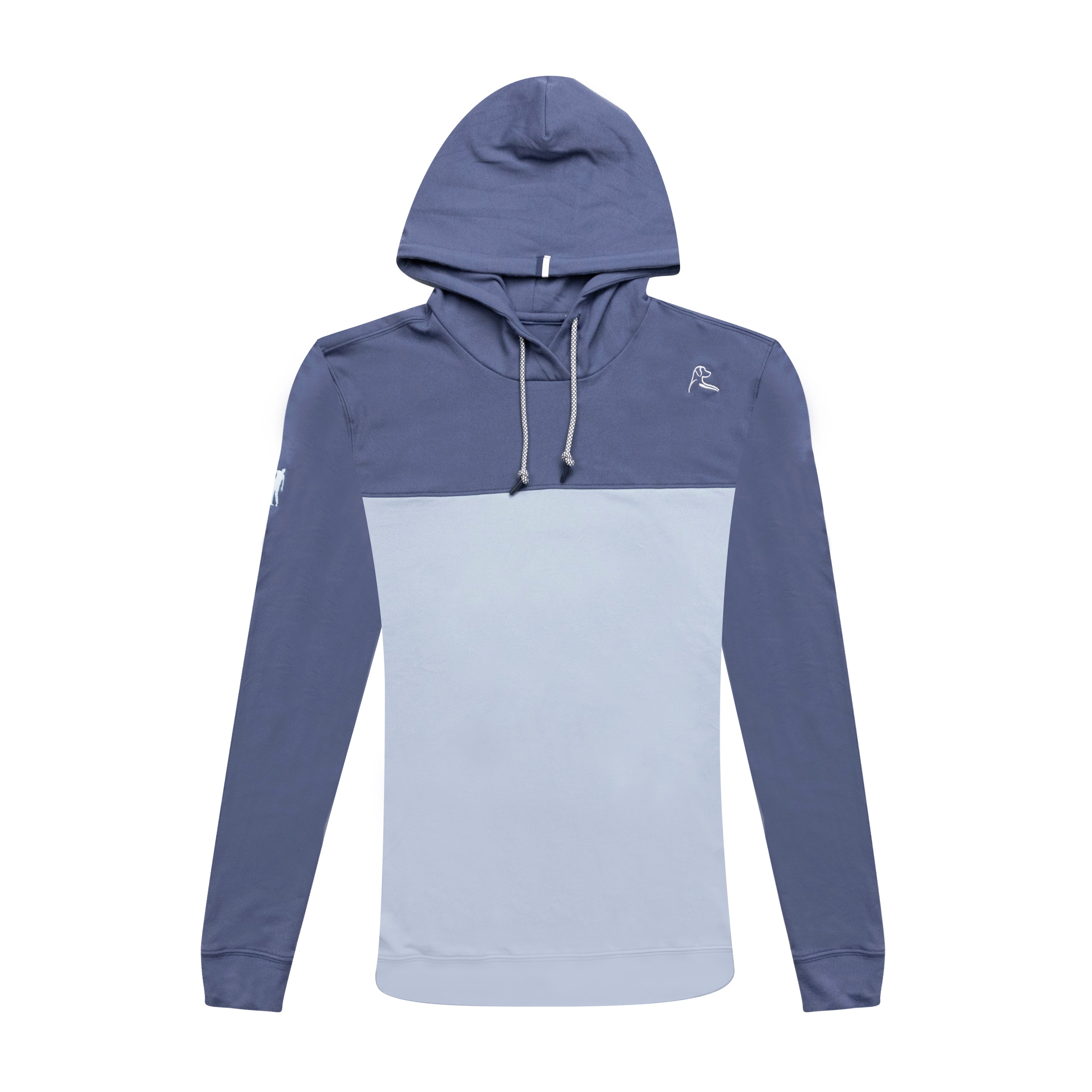 NLU X Rhoback Colorblock Hoodie Slate Blue Ice Pick Blue No Laying Up