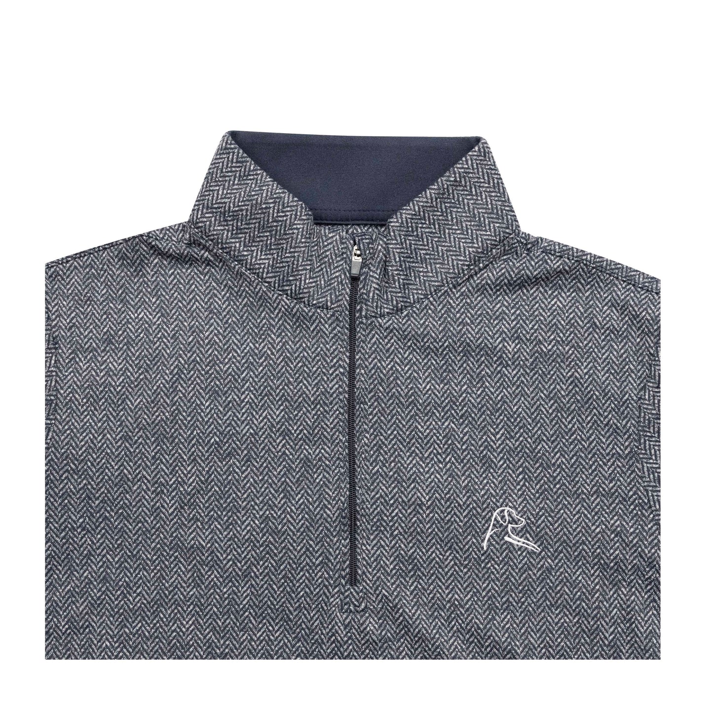 NLU x Rhoback Women's Herringbone Quarter Zip | Fleet Navy