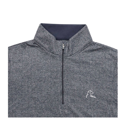 NLU x Rhoback Women's Herringbone Quarter Zip | Fleet Navy