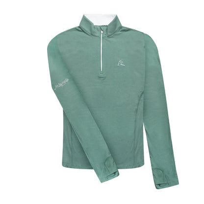 NLU x Rhoback Women's Heathered Quarter Zip | Leaf Green