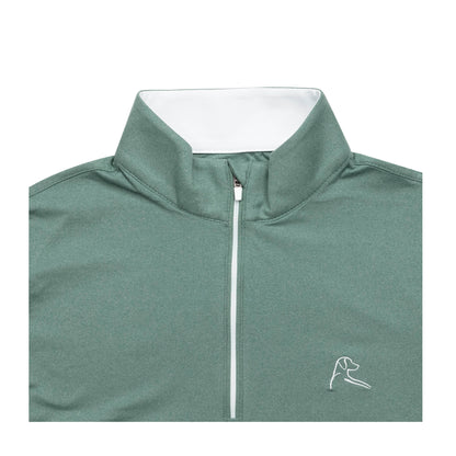 NLU x Rhoback Women's Heathered Quarter Zip | Leaf Green