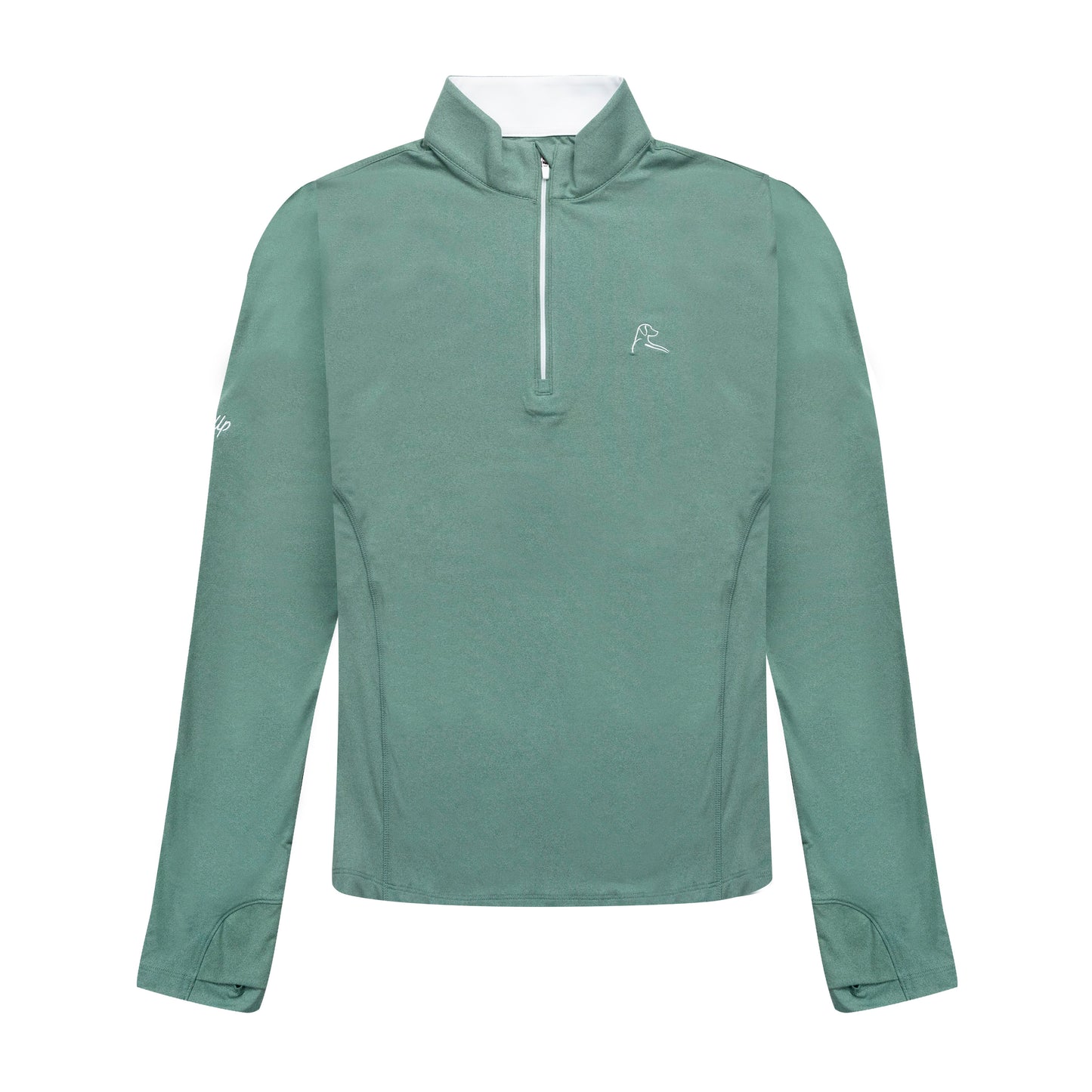 NLU x Rhoback Women's Heathered Quarter Zip | Leaf Green