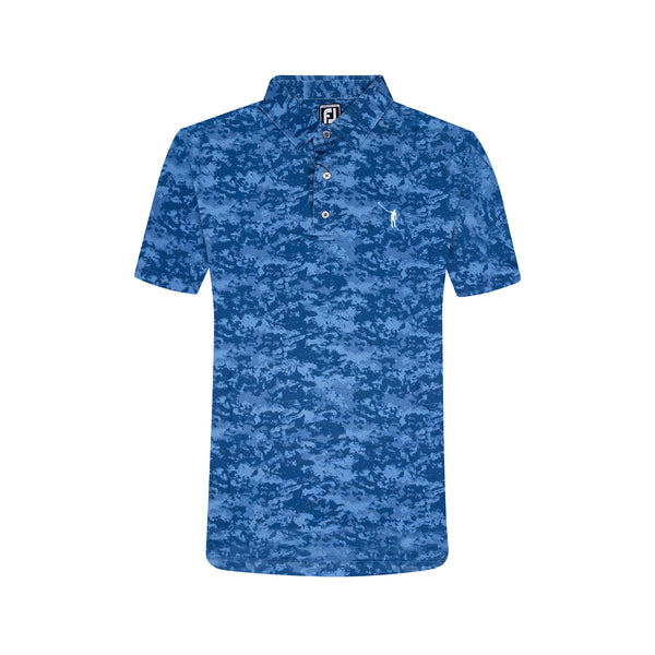 NLU x FJ Camo Print Polo - JUNIORS | Twilight Blue – No Laying Up