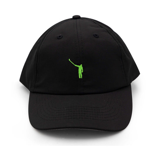 The No Laying Up Hat | Black w/ Summer Green Wayward Logo