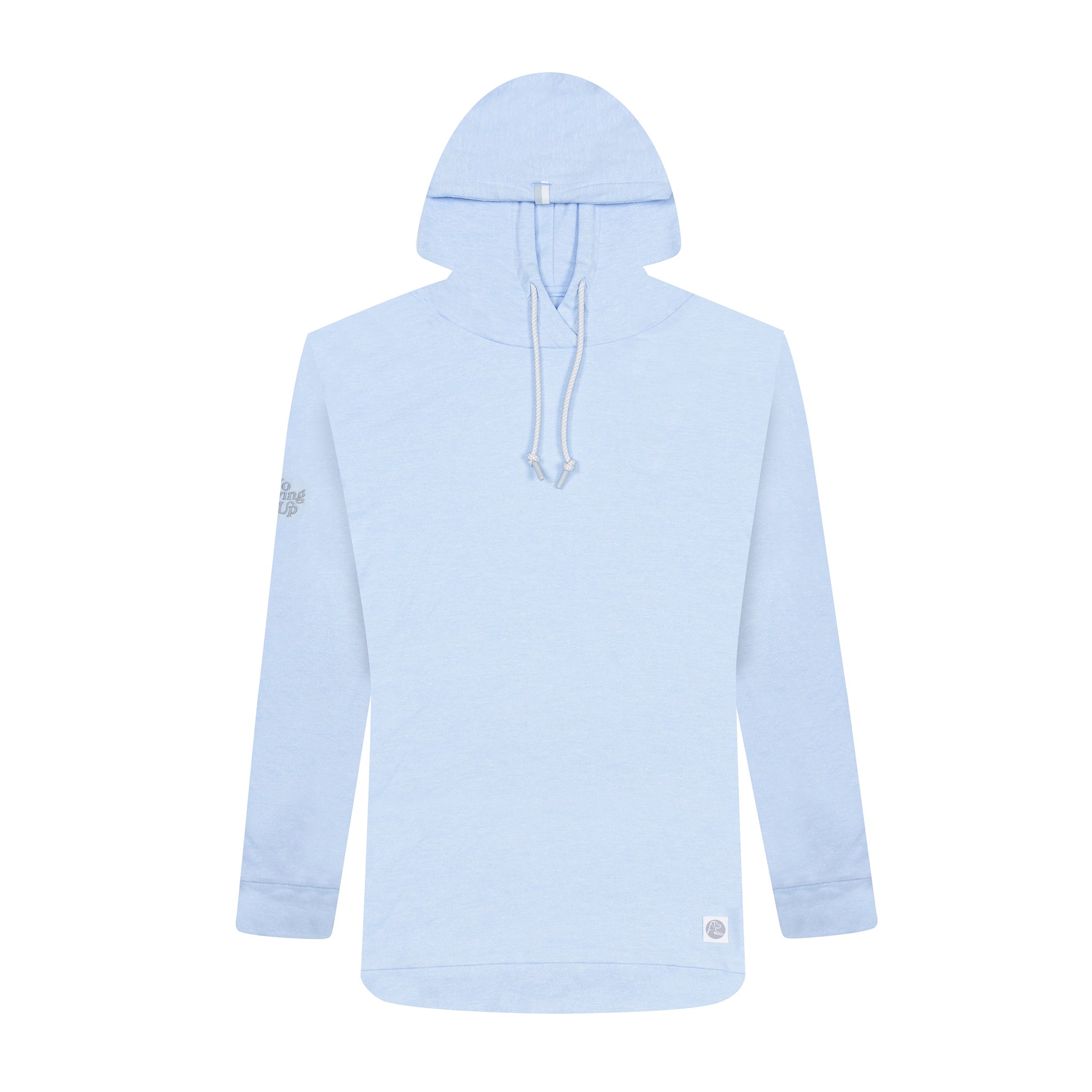 Light blue plain online hoodie