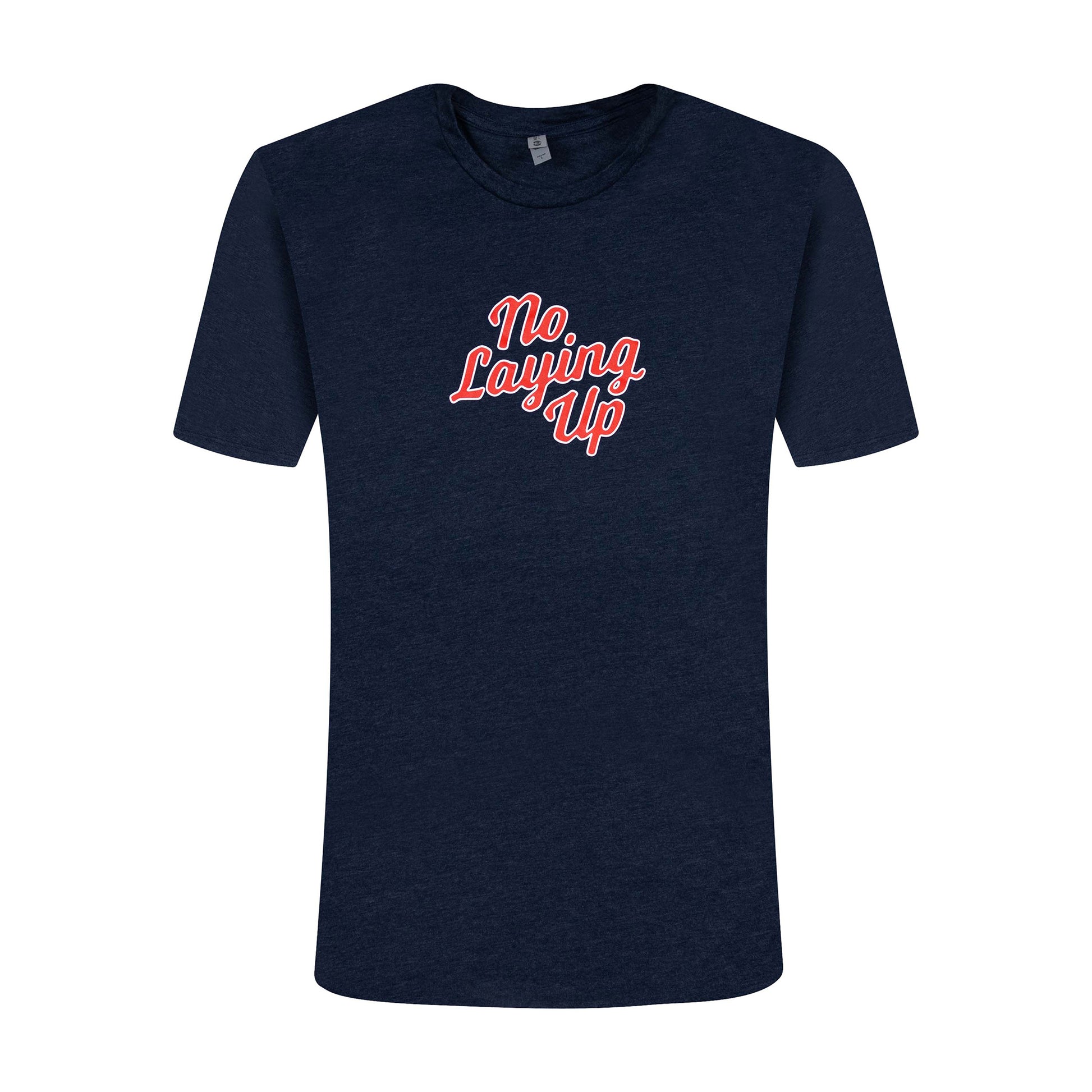 NLU Retro Wordmark T-shirt Red White on Navy – No Laying Up